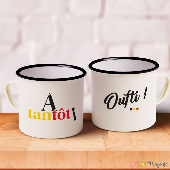 Mug émaillé - A tantôt