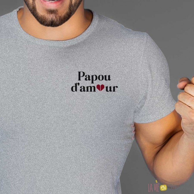 T-shirt Papou d'amour