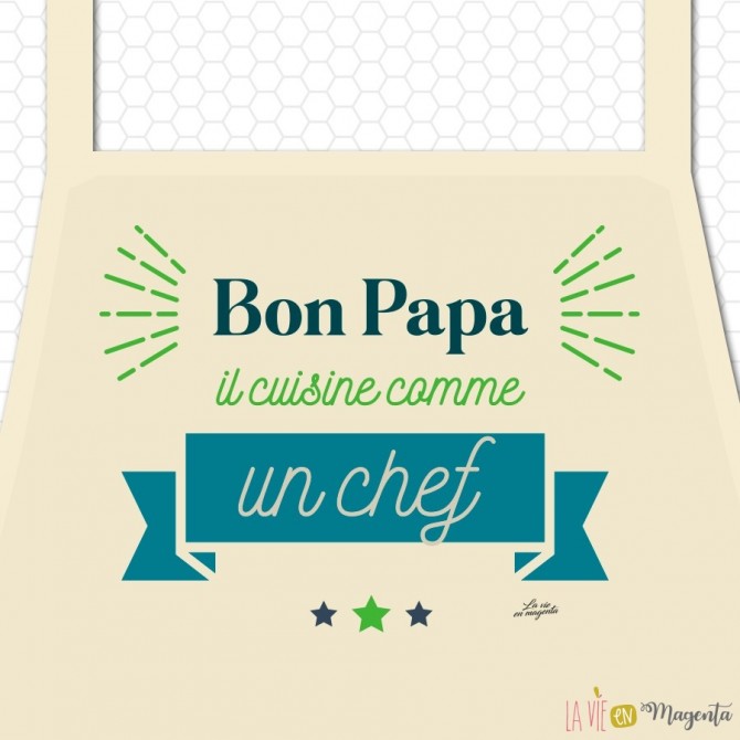 Tablier adulte - Bon papa