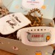 Coffret annonce grossesse grands-parents - chaussette bébé - bracelet maternité