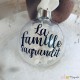 Boule de Noël fleurs séchées - la famille s'agrandit