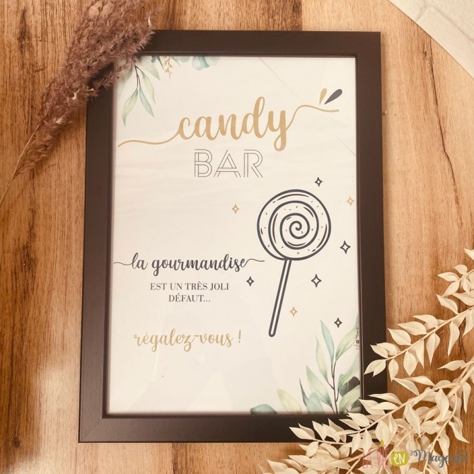 Affiche candybar etre heureux