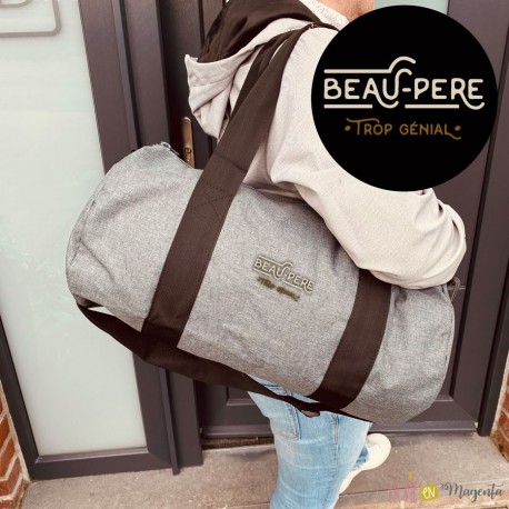 Sac de sport personnalise pour beau pere. Sac de voyage pour homme